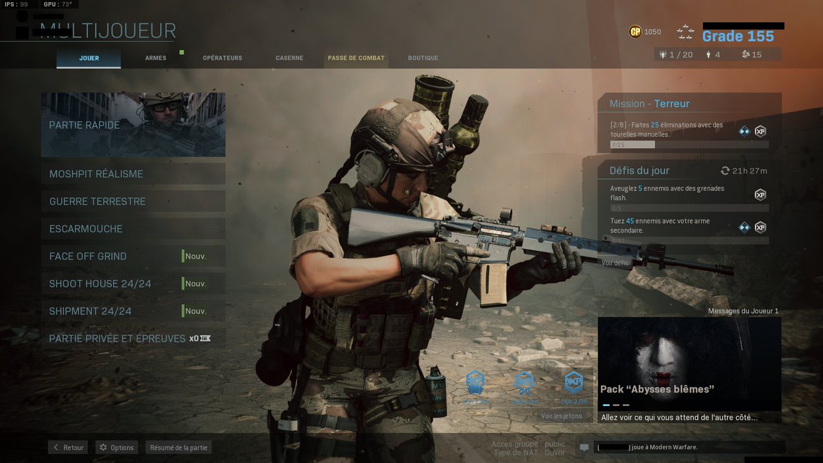 ModenasHD's tweet image. Throwback to the OG Modern Warfare 2019 menu without the shitty red filter on it.

It's still perfect to this day. #ModernWarfare