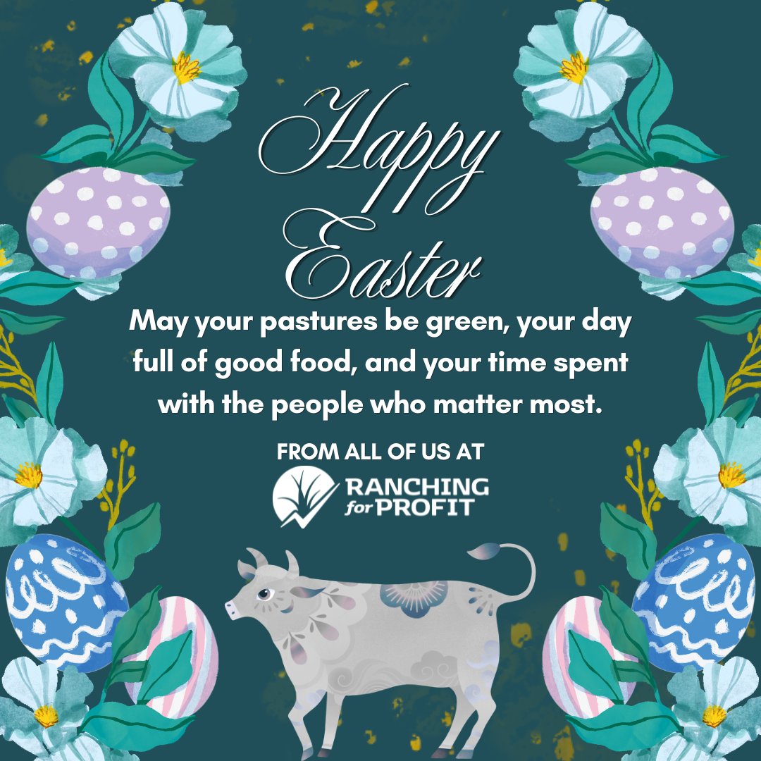 The most important thing on your place today isn't a paddock or a profit margin; it's the people around your table. You can't pour from an empty cup and Easter Sunday is a mighty fine time to fill yours back up. 🤠 #ranching4profit