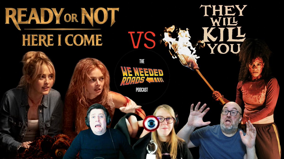 NeededRoads's tweet photo. Dropping tomorrow - what better use of your bank holiday then to join the WNR team and @clareellenhope from @WRatedPod as we put Ready or Not 2 against They Will Kill You in a special horror spoiler smackdown! https://t.co/cnhYdao4Gr