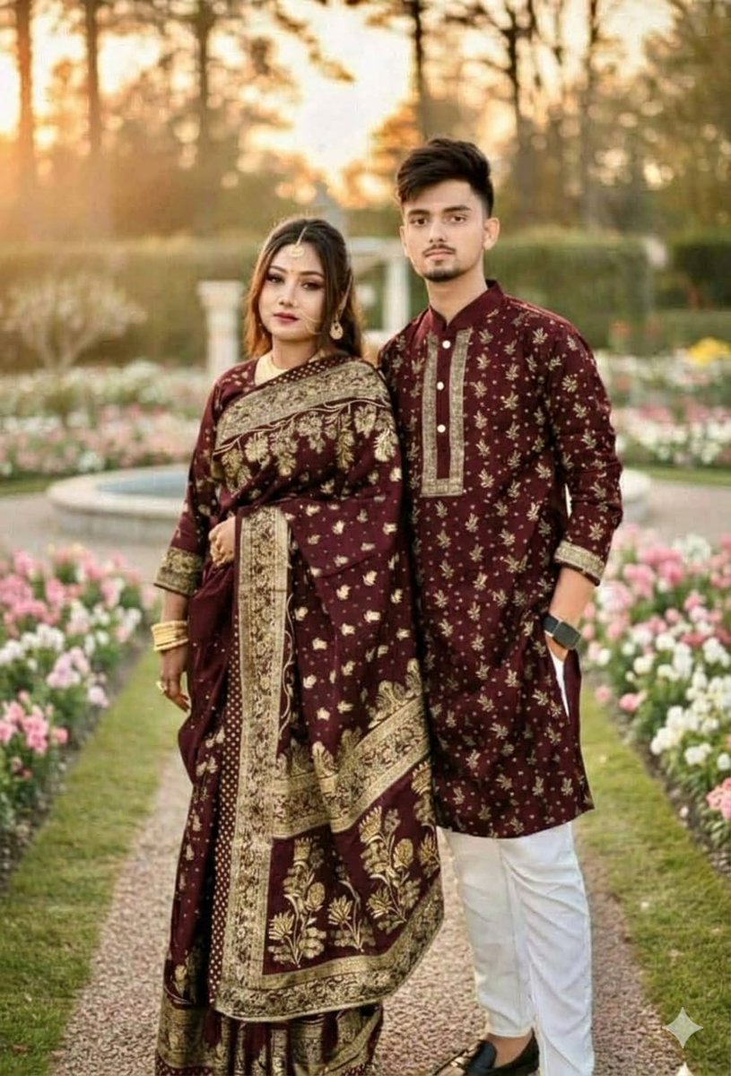 allmarketbd's tweet photo. Sharee Panjabi Couple Dress with Blouse Piece
জাপানি সিল্ক শাড়িতে স্কিন প্রিন্ট কাজ
করা সাথে থাকবে একটি ম্যাচিং করা ব্লাউজ পিস।
ধুপিয়ান সিল্ক ফেব্রিক্সের
ব্লক প্রিন্ট কাজ করা ম্যাচিং পাঞ্জাবি।
পাঞ্জাবির সাইজঃ ৩৮,৪০,৪২,৪৪,৪৬
Price 1250tk
01717797479🥰🥰🥰 https://t.co/bx3CPsPgx6