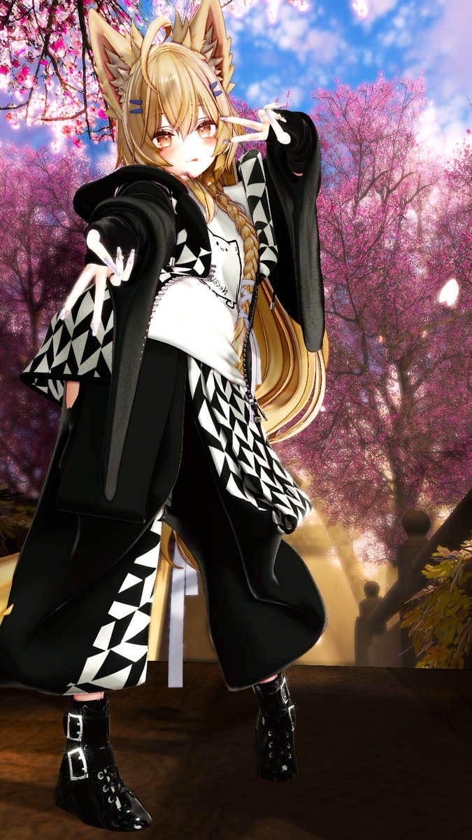 okitsune_conco's tweet image. おはこゃ～🦊
まよちゃん買いましたおはツイ！このこかわいすぎる。。。
デフォ髪もよすぎるしお顔も無敵なんだが？

さてさて月曜日、今週もゆるふぁい！
今日も一日、みんなが健やかでありますように～！
#VRChat #Mayo #Mayo3D