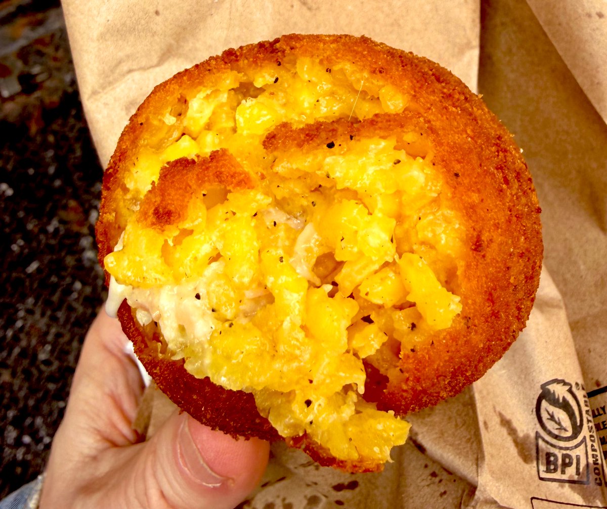 guttergourmet's tweet image. Visit Sicily: Arancina a Burro-rice ball with italian ham, mozzarella, béchamel