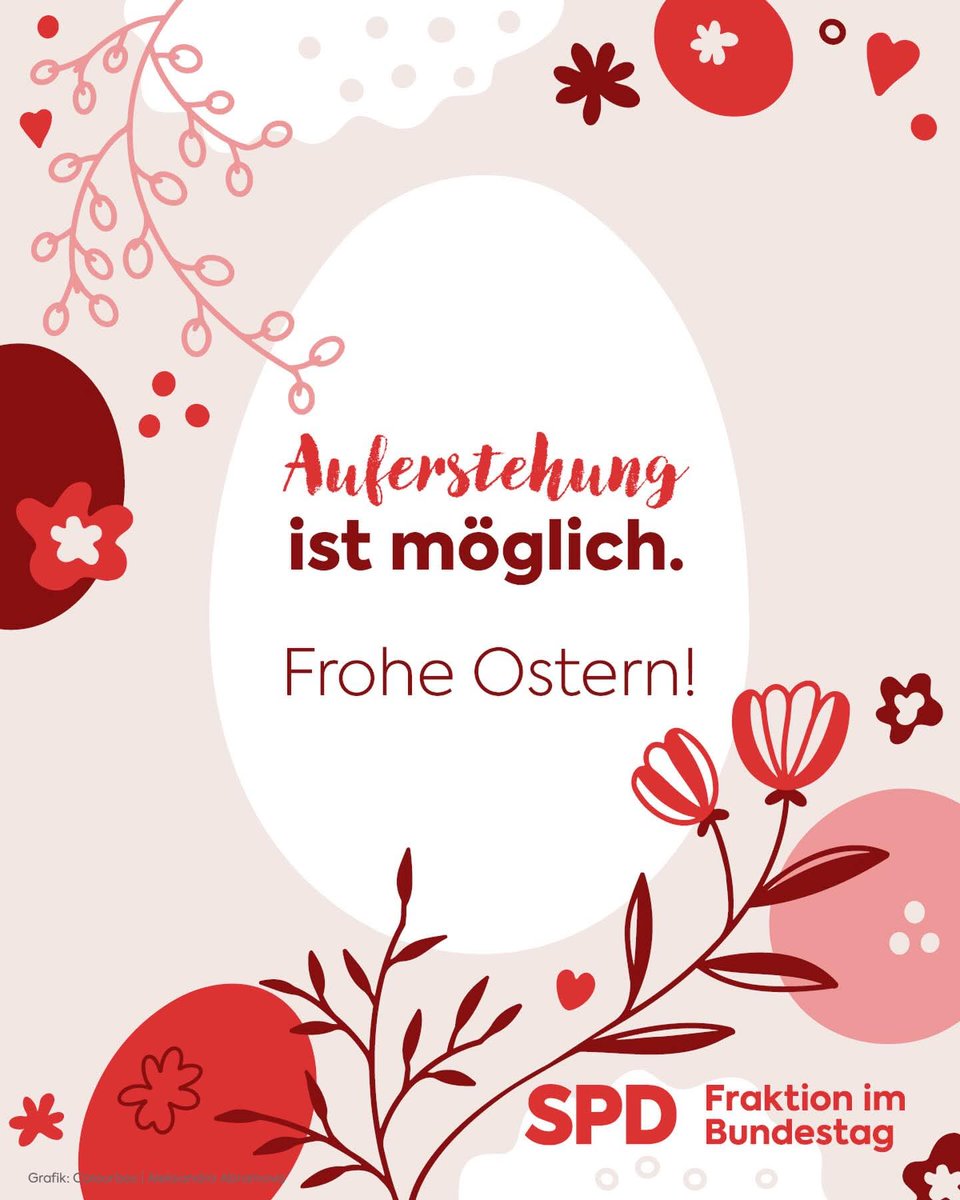 MatWilinski's tweet photo. W różnym stylu, sięgając po różne symbole, niemieckie partie życzą " Frohe Ostern". https://t.co/B2LarsHcNQ