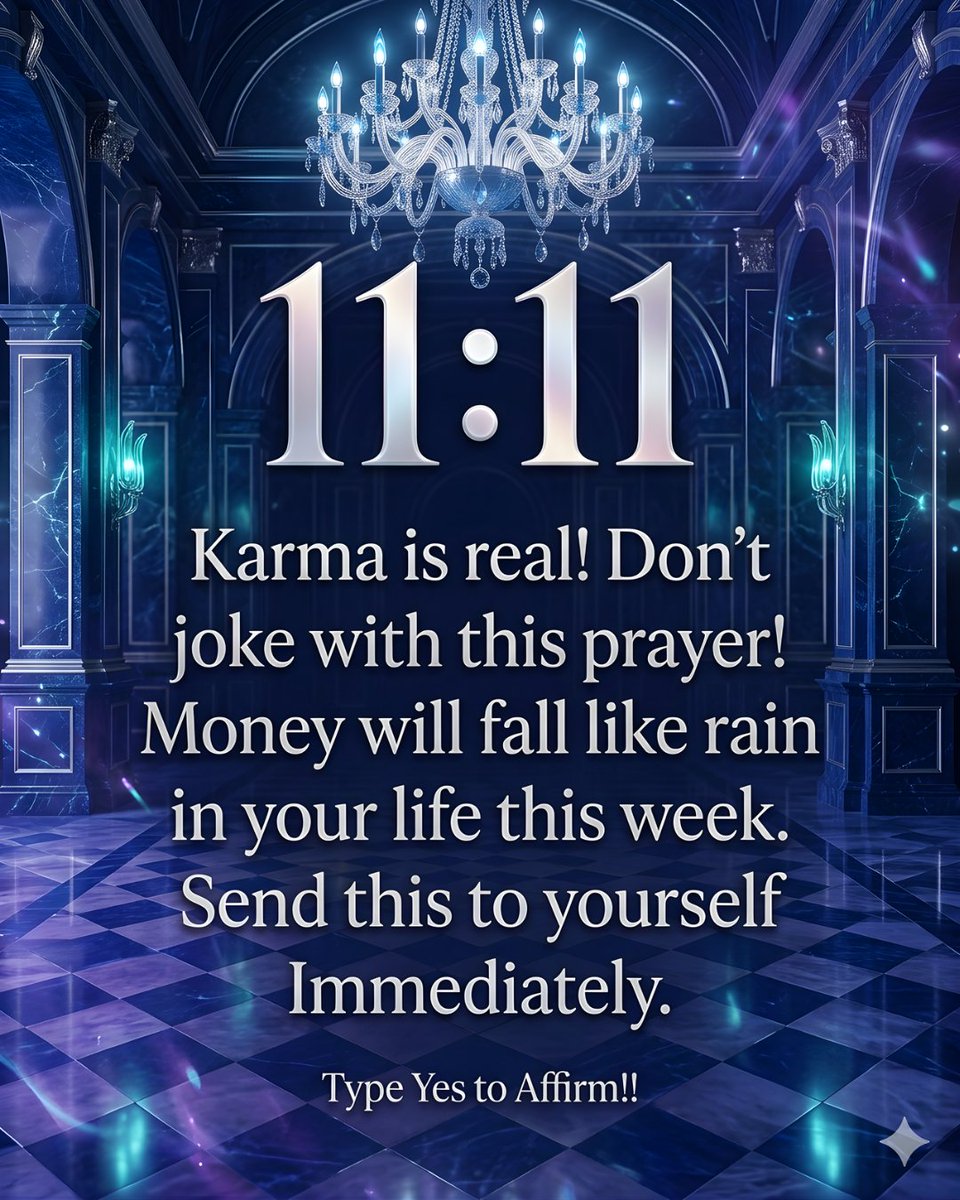 11:11 - this is your sign ✨

Money is aligning.
Energy is shifting.
Abundance is on the way 💰

Don’t ignore this moment.

Type "YES" to affirm it 🔥