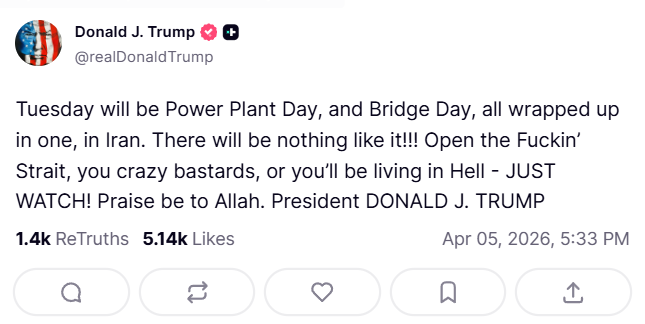 ANI's tweet photo. US President Donald Trump has posted this about the Iran War on his official Truth Social account. https://t.co/8ymSOFcWRm