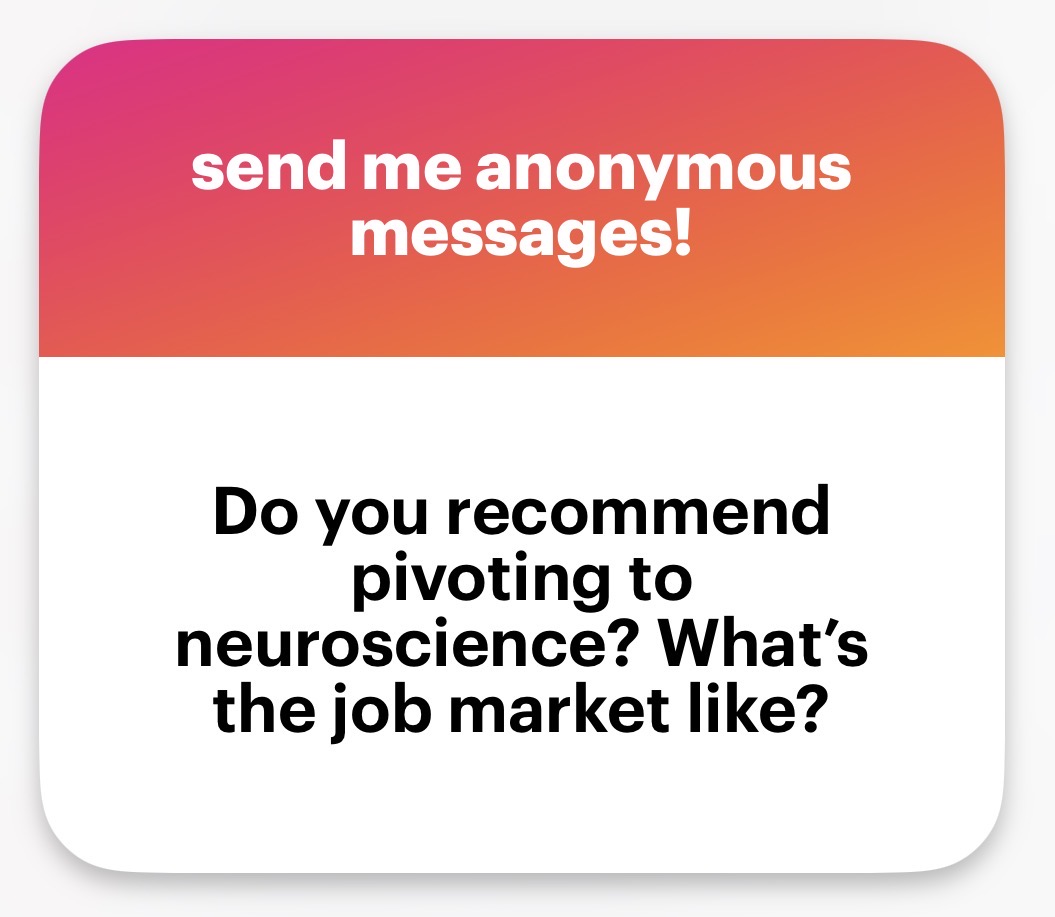 faintlimits's tweet image. I have strong contentions with this way of viewing it.

1) Comp. Neuro is a small field rn. The job market is not good because it’s developing. They typically do not hire ppl without PhDs because it’s a new field. If you’re lucky you can find an RA role. The lab I was in was —