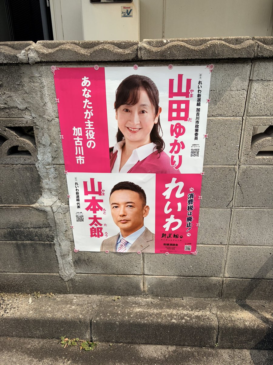 6月の加古川市議選に挑戦予定の山田ゆかりさんのお手伝いで加古川ポス活してます❣️

今日お会いした他党支持の方
「憲法9条を守りたい」
とのことで話が盛り上がり
「れいわも頑張ってるんやね」とエールをいただきました😆

#山田ゆかり
#れいわ新選組
#加古川