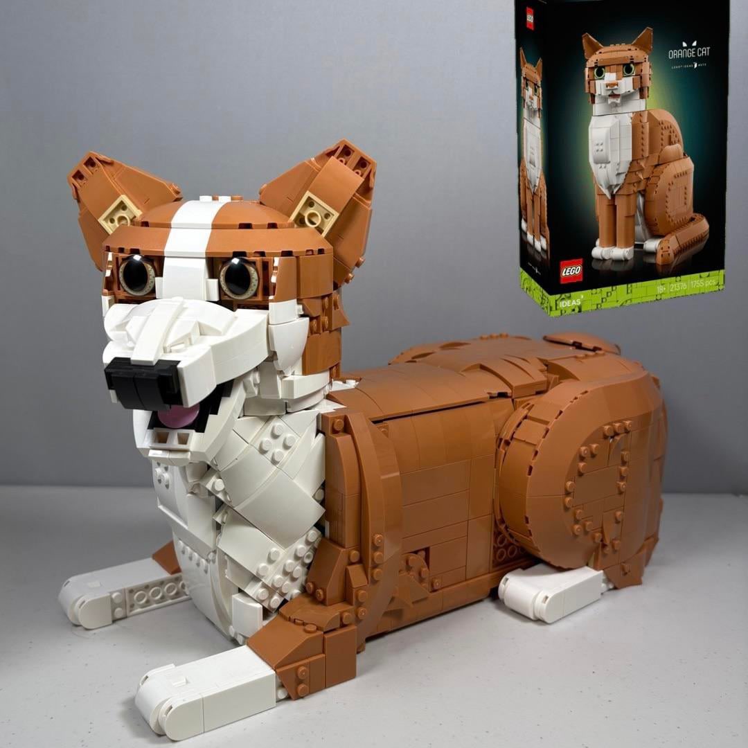 LEGOBrickBros's tweet photo. Corgi Alternate Build from Orange Cat!

MOC by @aranobilis98 on IG.

#LEGO https://t.co/fM4WR4GsIw