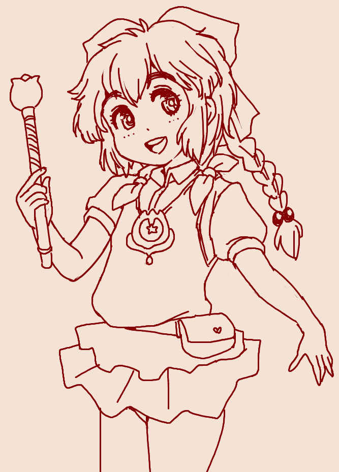 手に持っているのがパステルステッキで
首から掛けてるのがポップルサインです
ここテストに出ますからね 