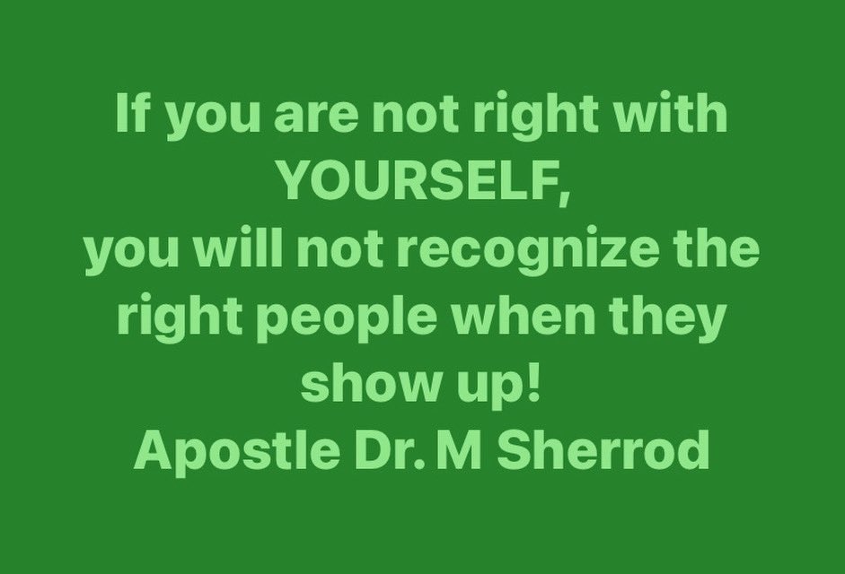 apostle_sherrod's tweet photo. #ApostleDrMiriamSherrod #InnerHealing #RightPeople #CharacterFirst #TheApostolicCall https://t.co/lCSGNggpbX