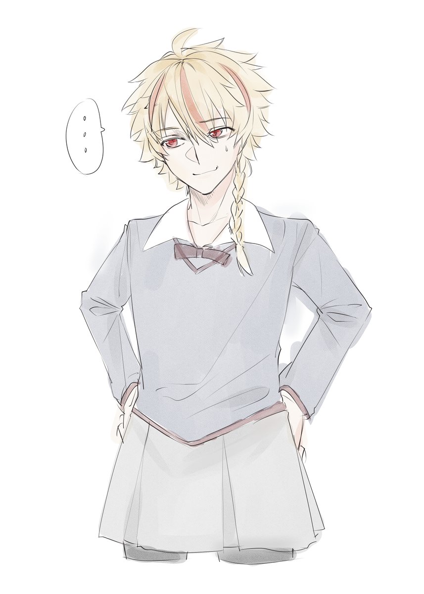 yunchn157685's tweet image. 在这里放一下前不久画的，大概是互换衣服吧（我真的很喜欢理查的这身甲胄）#Richaya