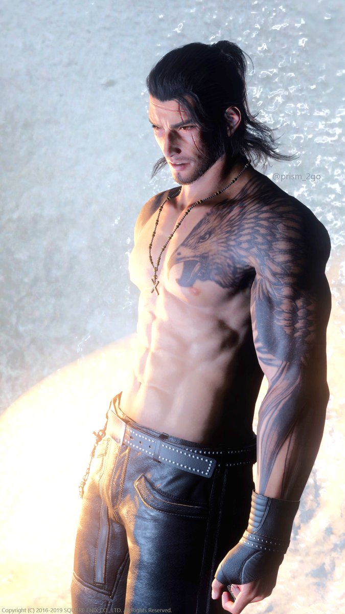 ワイルドスタイルだと胸の大きな傷がなくなるんですね
#FF15 #gladio #グラディオ