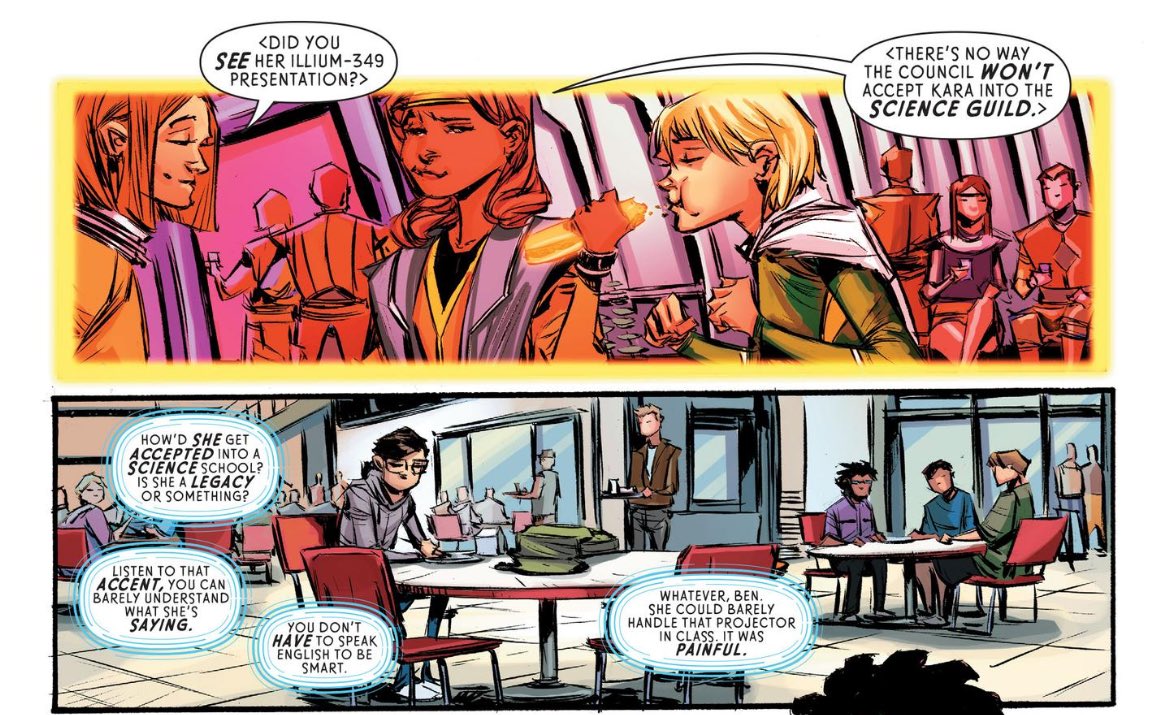 TalkingSuperman's tweet photo. Fascinated by the concept of Kara having a thick accent that presumably sounds like nothing on earth and we the readers can’t hear it. https://t.co/WEsU0TroWN