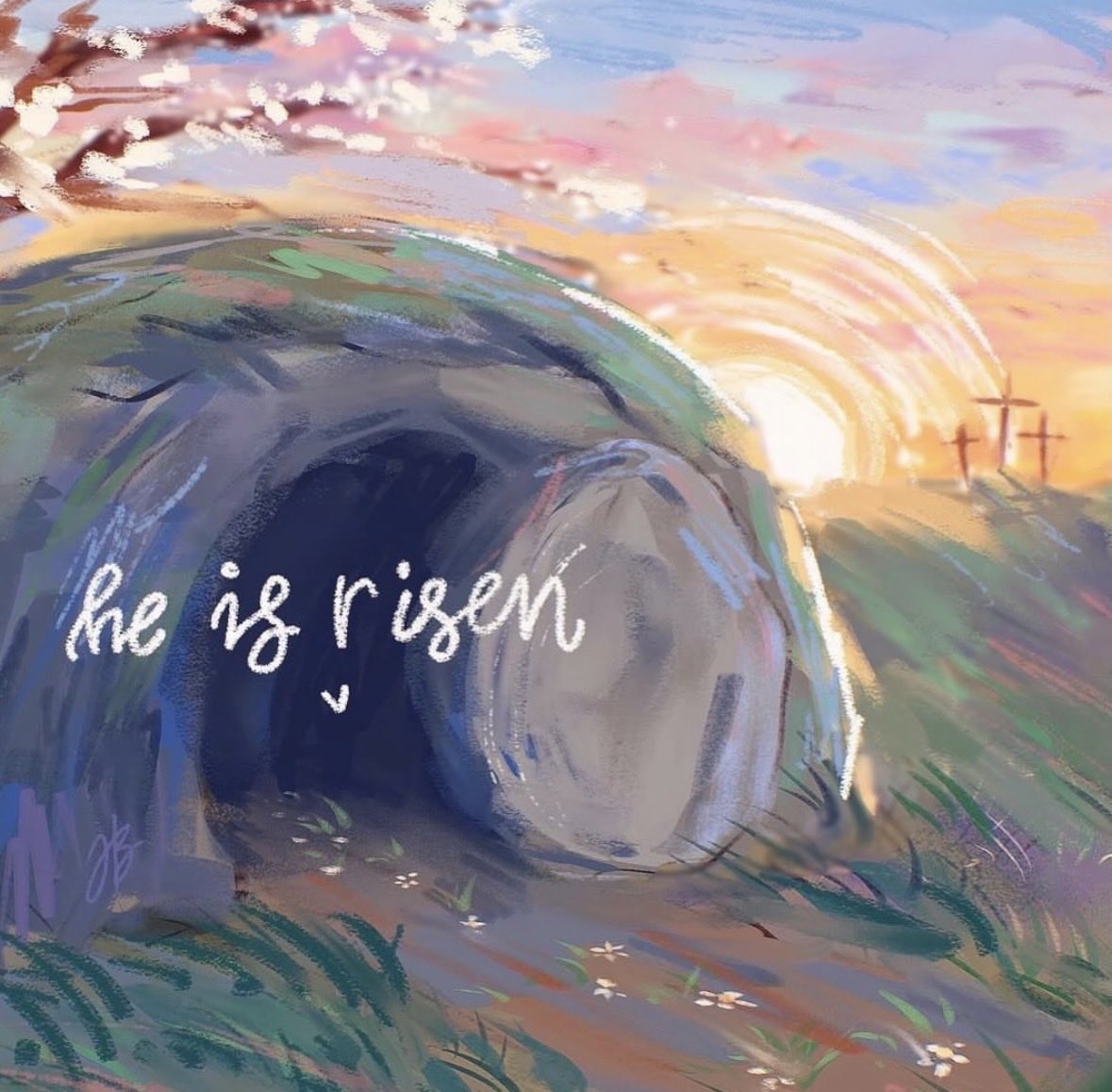 “He is not here; He is risen!” ✝️ The greatest sacrifice, the deepest love, and the most beautiful reason to celebrate. Thank you, Jesus!

“We know that Christ, being raised from the dead, will never die again; death no longer has dominion over him.” Romans 6:9