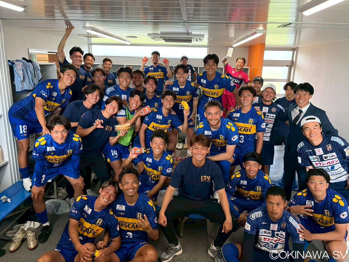 OSV_official's tweet photo. 無失点2連勝　西G 2位浮上

⚽2026 JFL CUP（西）第3節
#沖縄SV 3-0 #ヴィアティン三重
（前半0-0　後半3-0）
◆沖縄SV得点者：
8MF #永田貫太
19FW #髙橋剣士朗
25DF #篠田翔太
MoM：31GK #大西将亜

https://t.co/QobzLQNlD8

#okinawasv #JFL #okinawasoccer
#名護市 #やんばる #沖縄 https://t.co/fsGWimy3uW