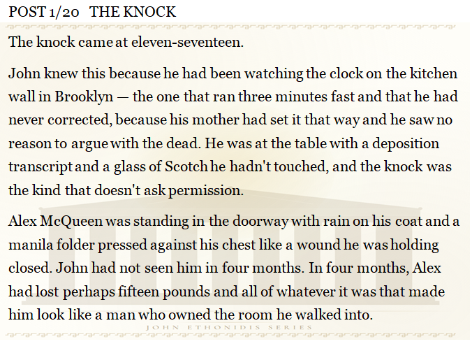 greeklight30110's tweet image. A corporate lawyer gets a cancer diagnosis at 40.

A CEO's buried email. 

A study that was never meant to be found.

Standalone Episode 3  of the John Ethonidis Legal Thriller Series.

      THE  LABEL  THEY  COULD  NOT  AFFORD

#LegalThriller #UltraProcessedFoods #GreekAmerican