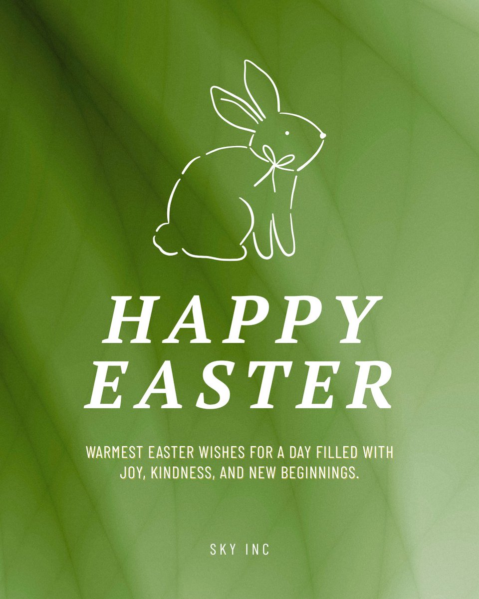 Sky_Inc_'s tweet image. Happy Easter from everyone at Sky Inc. We hope your day is filled with joy, reflection, and meaningful time with those who matter most. ✨
-
#easter #celebration #teamculture #skyinc #gratitude #positivity #growth #community