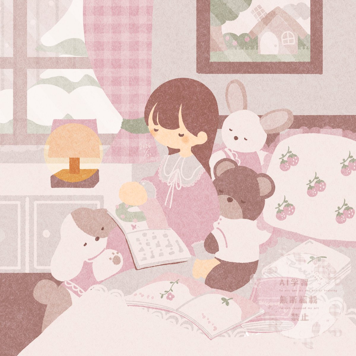 ikinukihanako's tweet photo. skeb募集中です✉️

絵本のような優しい日常を描きます。

設定など、曖昧な部分はお任せでも大丈夫です。
理想に近づけるよう頑張ります。

絵本のような世界観が好きな方、いきぬきにこんな絵を描いて貰いたい！という方も良ければリクエストください🙆‍♀️
お待ちしてます🌷

https://t.co/j6NfPb9Hr8 https://t.co/pyJRRHhp5k