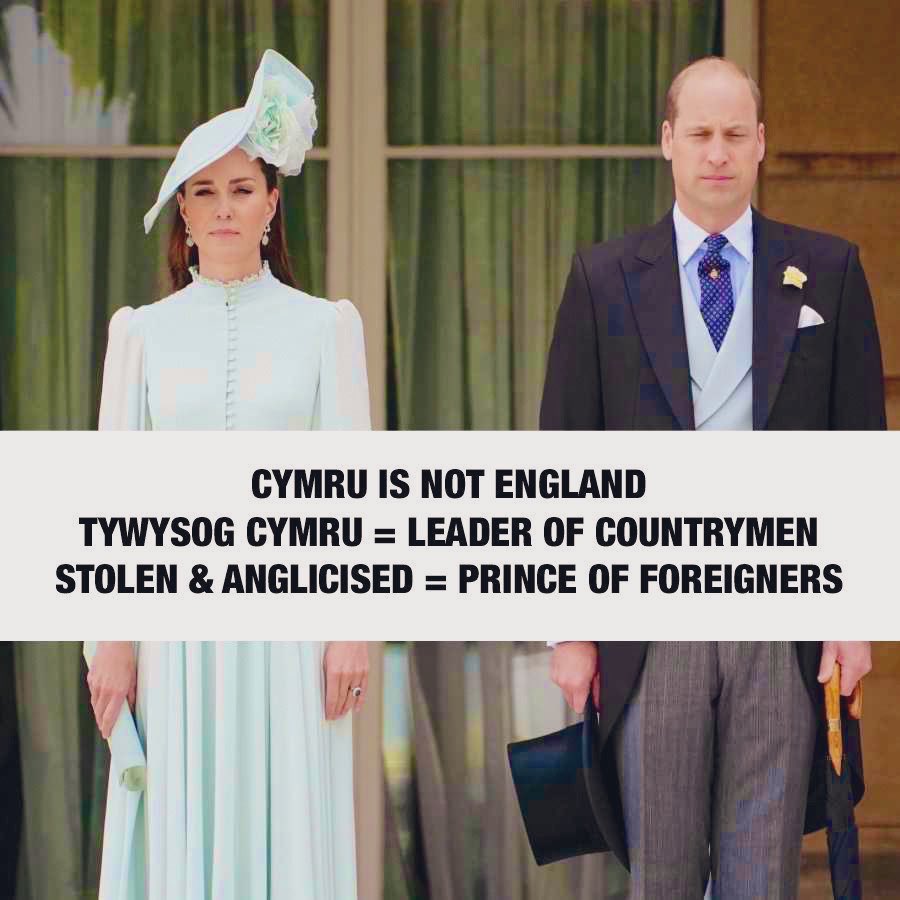 HighwaySqueak's tweet photo. @GettyVIP They. Are. Not. Of. Wales.
End 21st Century Colonialism.
🏴Dewis Cymru Neu Golli Cymru🏴
#NotMyPrinceOfWales #NotMyPrincessOfWales #Annibyniaeth https://t.co/VGF7tAFYrR