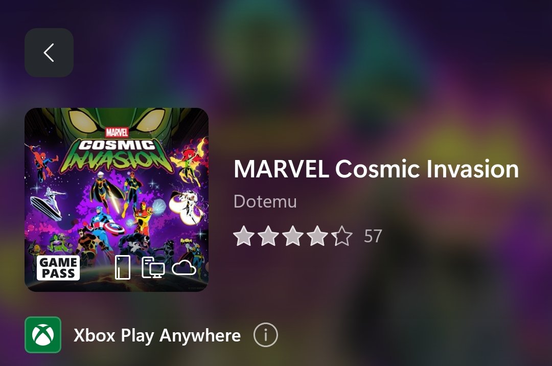 arlangas08's tweet photo. @RinoTheBouncer I will go with Marvel Cosmic Invasion for Xbox, Americas https://t.co/eDQl9TMYOf