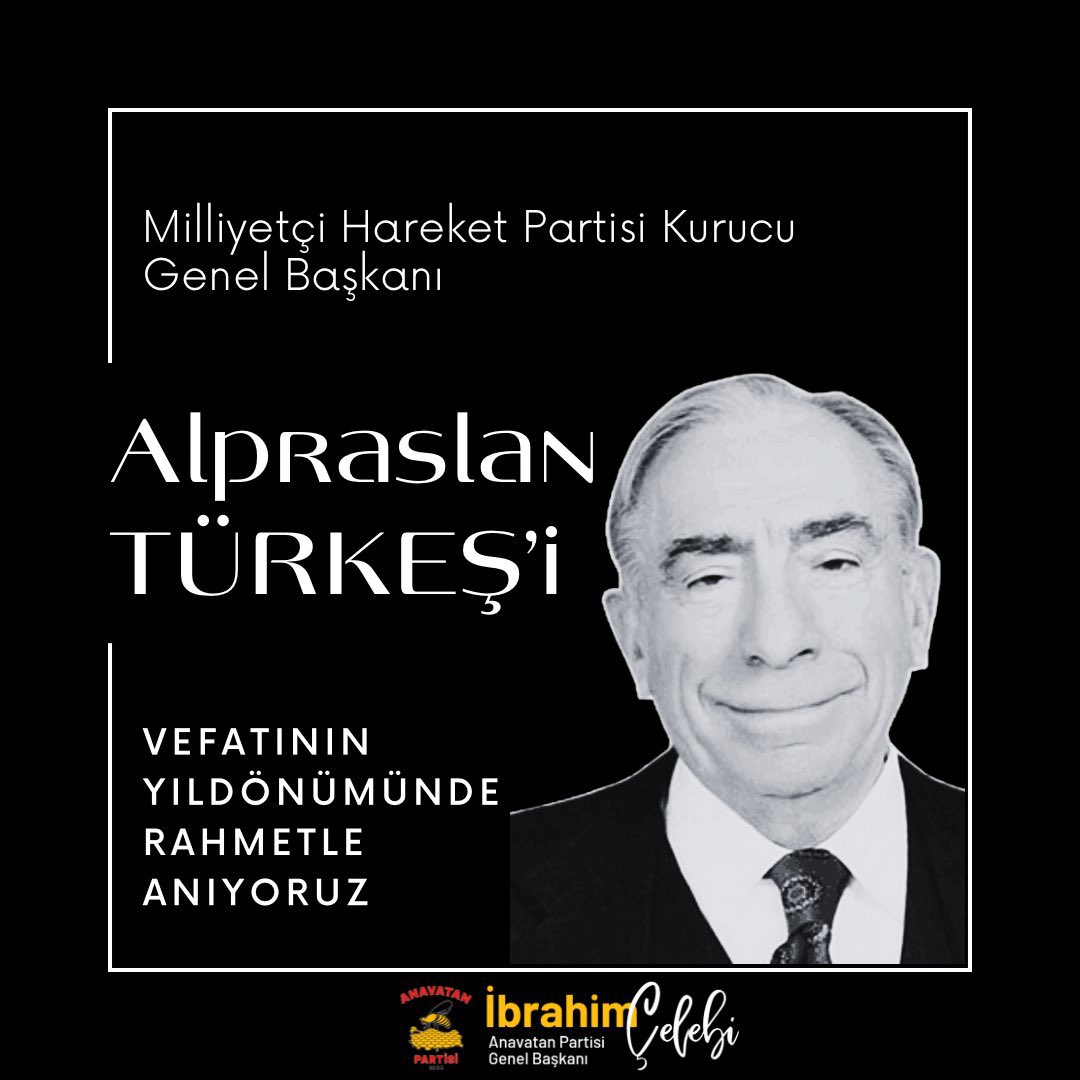Alparslan Türkeş’i Saygıyla Anıyoruz

Türk siyasetinde iz bırakmış önemli isimlerden biri olan Alparslan Türkeş’i, vefatının yıl dönümünde saygıyla anıyoruz.

Hayatı boyunca inandığı değerler uğruna mücadele eden Türkeş, düşünceleriyle geniş kitlelere yön vermiştir. Siyasi
