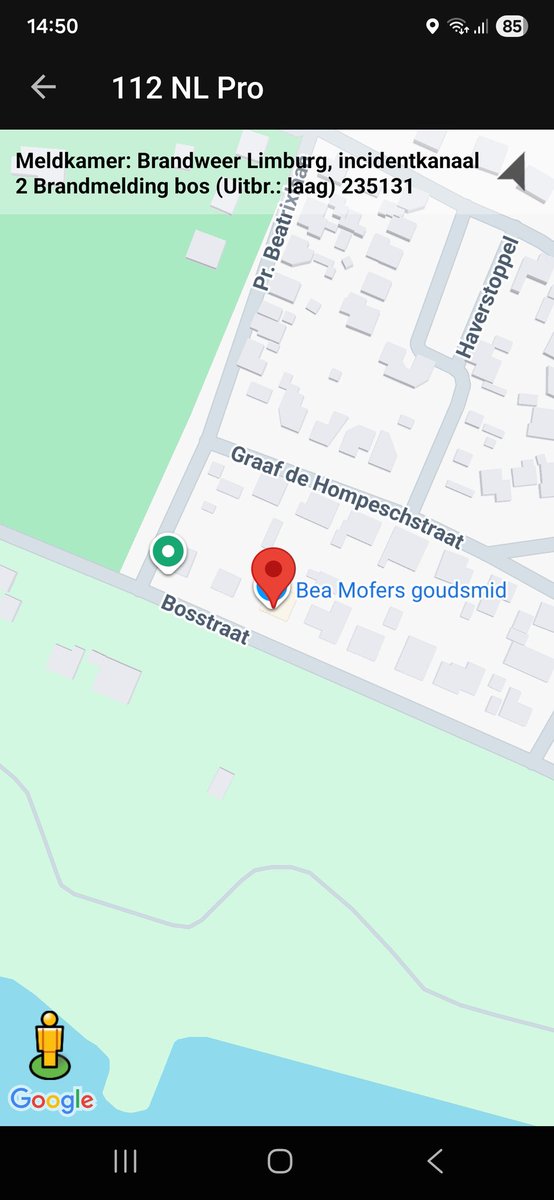 Brandmelding Bosstraat Beegden