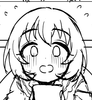 正面コハゥちゃん、多分横っ毛下段の処理がイメージできてないっぽいのでちょっと他の人の描き方でイメージ補完するとまとまるかもしれん 