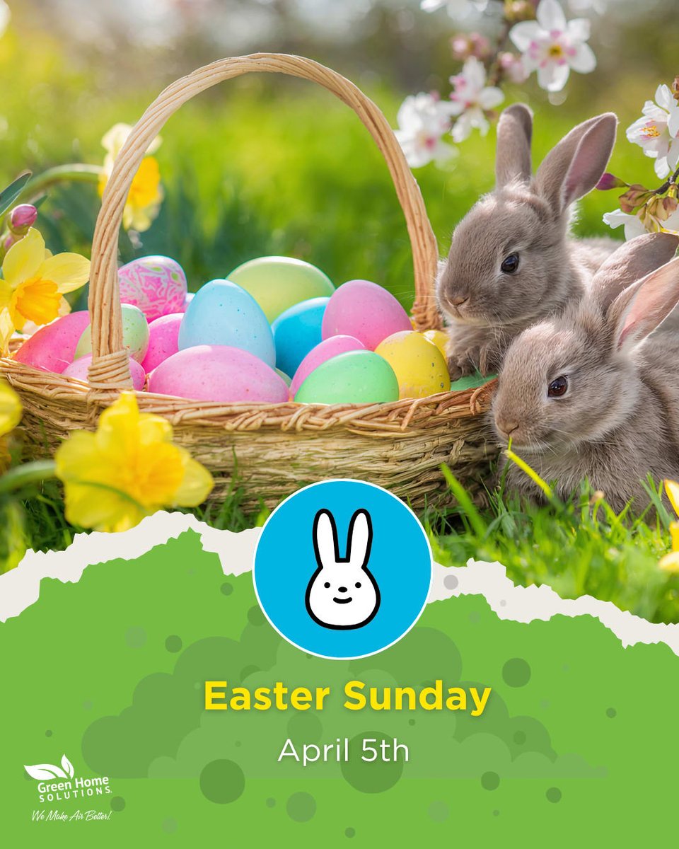 GreenHomeSolut3's tweet photo. Wishing you a very happy Easter from our Green Home Solutions family to yours! 🐰 https://t.co/wmcAPAFnH0