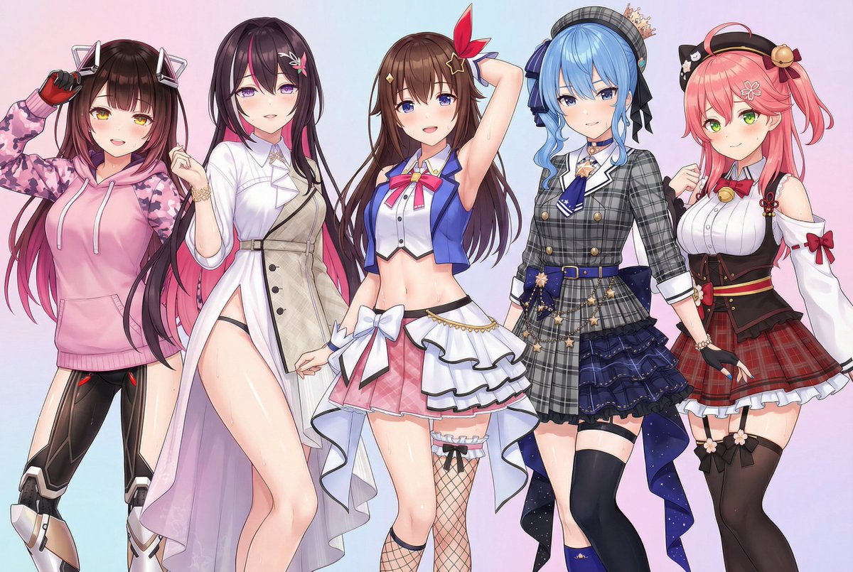 ホロライブ0期生が表紙の撮影中！ AZKi ときのそら / TokinoSora 星街