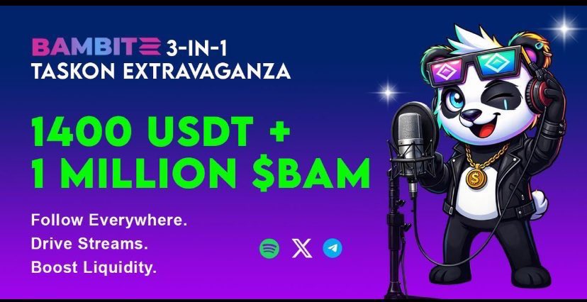 welfarecathy's tweet image. gm BAMFAM 🐼happy Easter

celebrating growth, good vibes, and “we are one” on repeat today
tap into the Bambitz energy, secure your spot, and let’s keep building together 💫

Use the link to join the quest 

x.com/bambitzrecords…

#quest #web3music