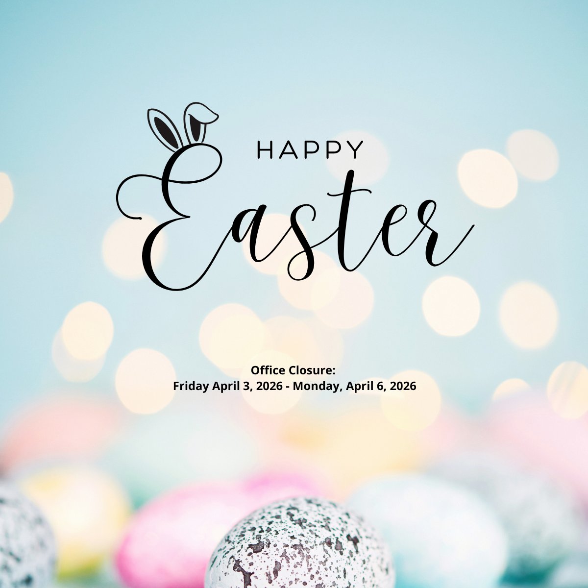 GatewayConnects's tweet photo. Hoppy Easter! 🐣 Wishing you a day full of joy, sweetness, and springtime smiles🌼 https://t.co/vTDVuWUeam