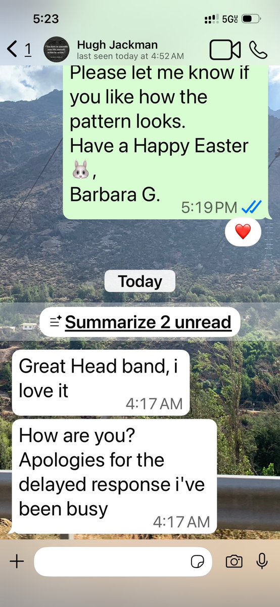 Gal22Sunshine's tweet image. #TheHow (Final message)
Early this morning I finally heard from The @RealHughJackman and he commented on how he “loves the headband!”
Thanks for reading my #TinyBook version on “How I Met Hugh Jackman” / Wishing all who celebrate a Happy Easter 🐣