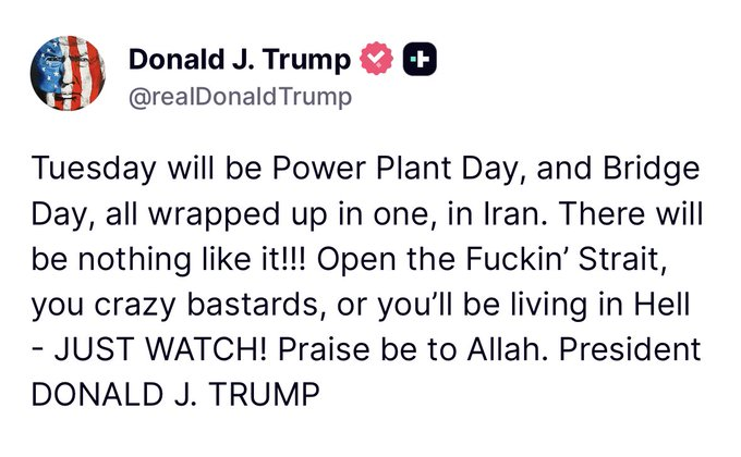 Vision4theBlind's tweet photo. Trump's newest post on Easter Sunday. I honestly thought this was fake at first. https://t.co/buuVWky6gZ