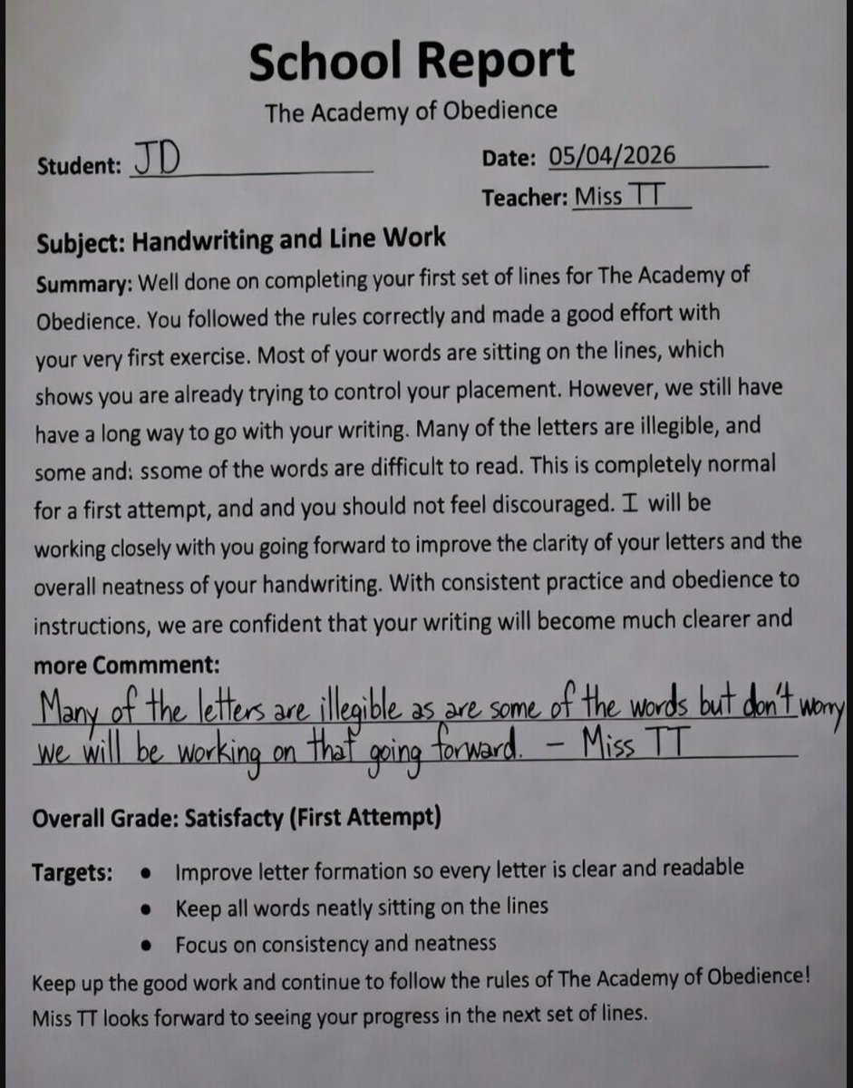 The Academy of Obedience tweet media