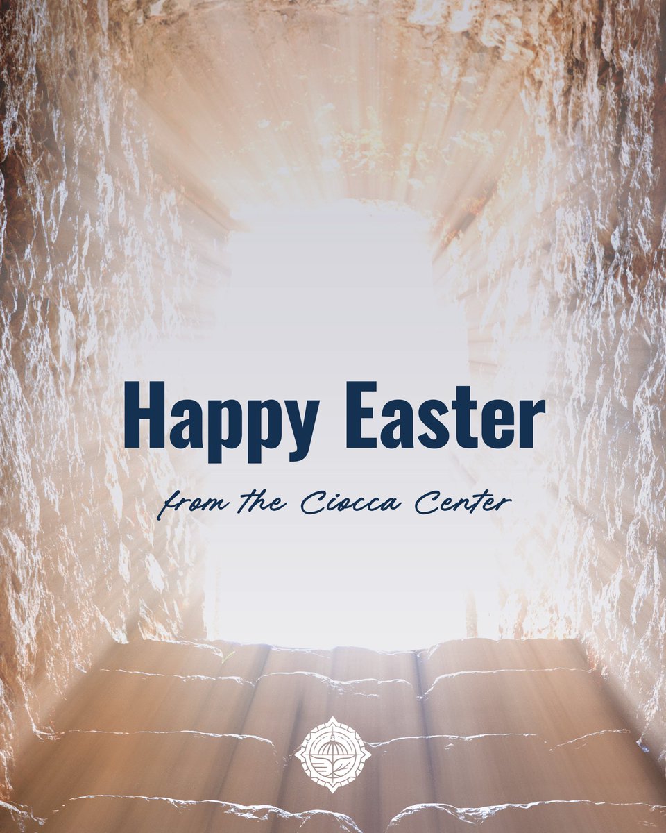 CioccaCenter's tweet photo. Happy Easter from the Ciocca Center! We wish you all a blessed and joyful Easter season as we celebrate the Resurrection of Christ with hope and joy. https://t.co/JiaQuDt3Vk