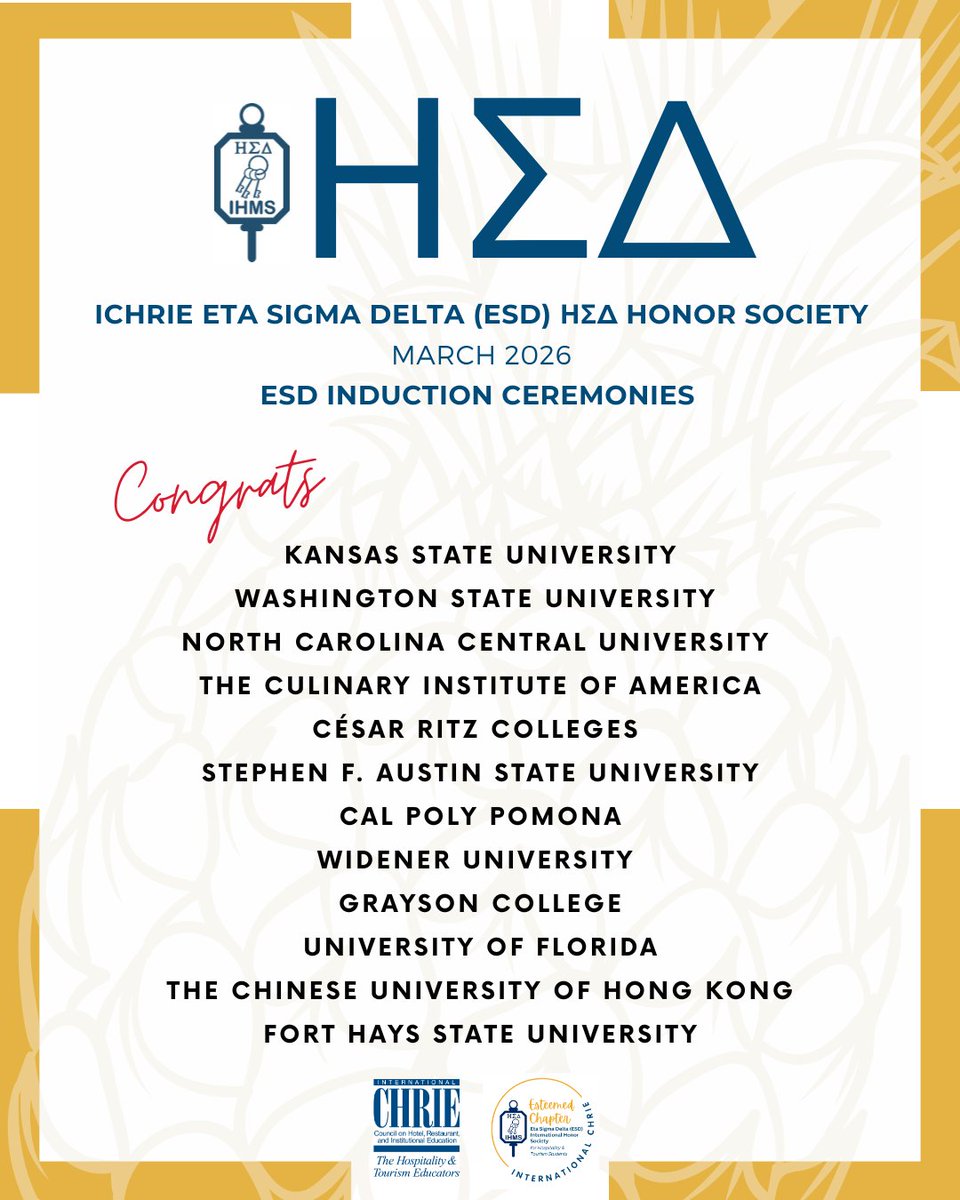 International CHRIE tweet media