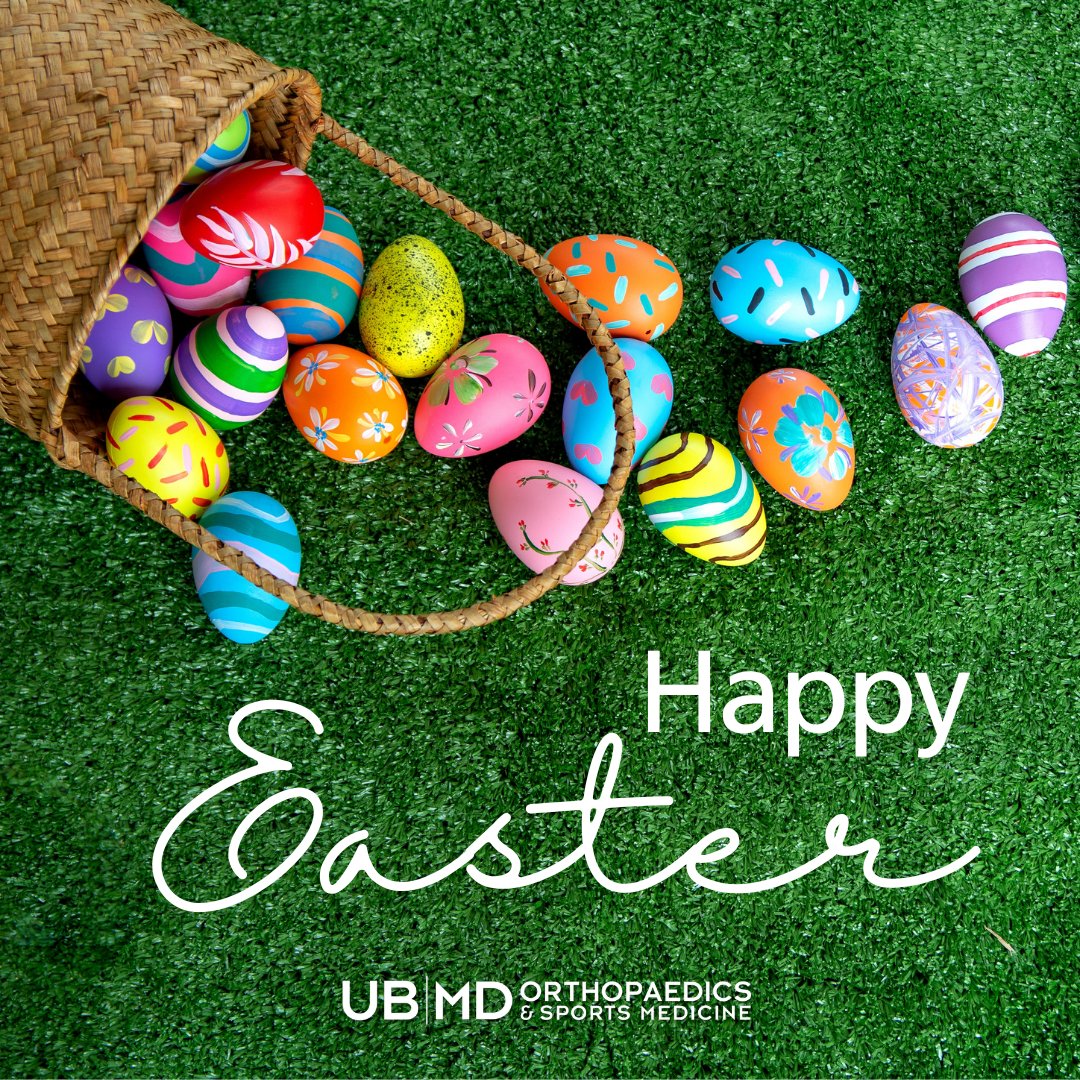 UBMDOrtho's tweet image. 🌷🐣 Happy Easter!

This season is all about renewal, growth and fresh starts. 

Wishing you a joyful, healthy Easter filled with energy, movement and time with the ones who matter most. 💛 

#HappyEaster #StayActive #SportsMedicine #MoveBetter #HealthyLiving #UBMDOrthopaedics