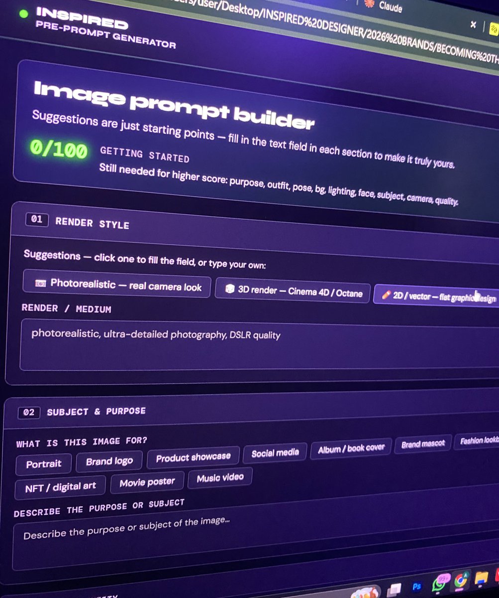 I find it even more easier to create prompts using the inspired pre ...