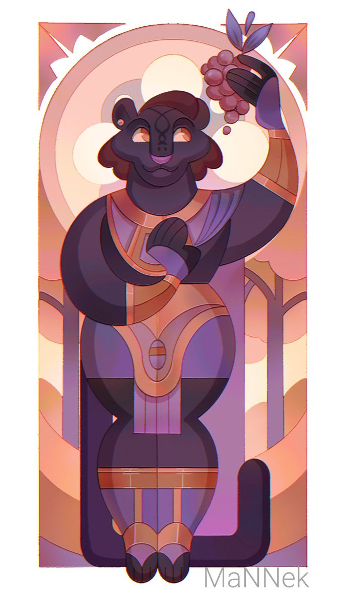 Mmm, from grapes to wine 🍷

#art #illustration #original #mythology #dionysus #panther