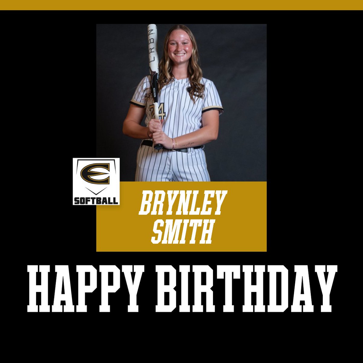 EState_Softball's tweet photo. Happy birthday sophomore infielder, Brynley Smith! Have a great day! #StingersUP https://t.co/n62h50Ku6u