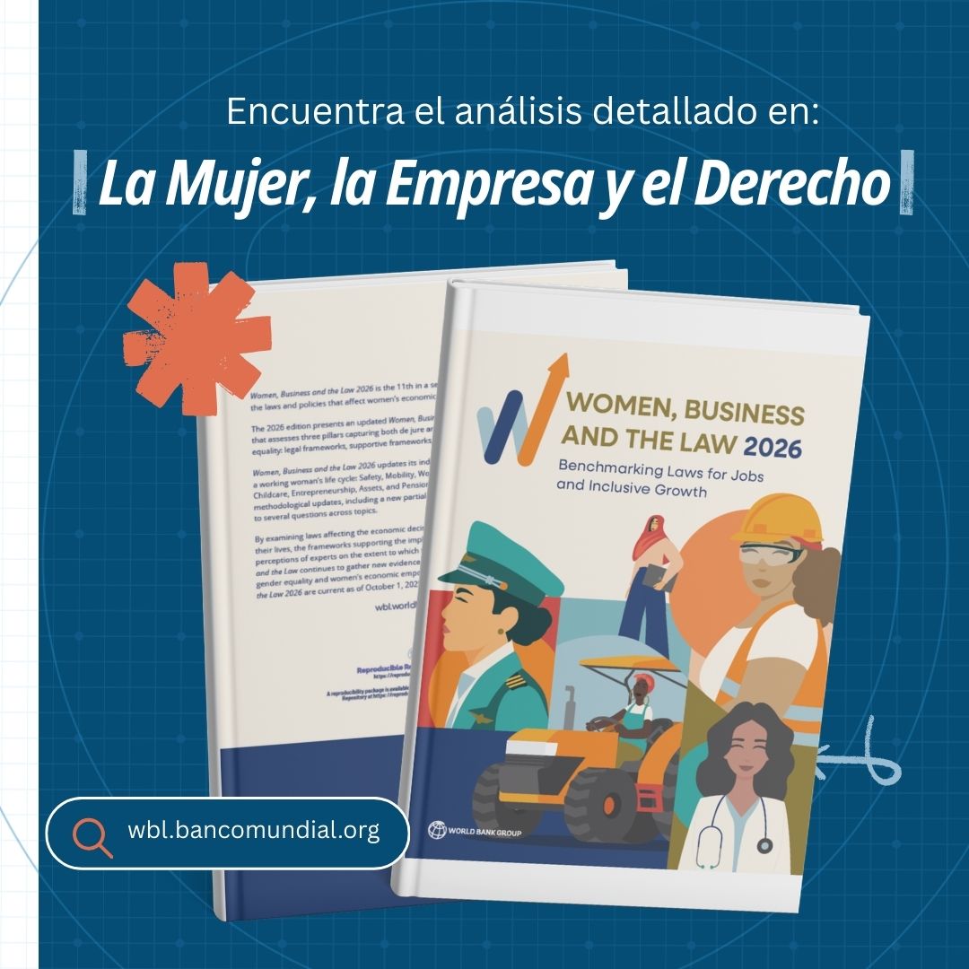 BancoMundialLAC's tweet photo. Solo el 4 % de las mujeres vive en economías con una igualdad jurídica casi plena. 

Incluso si las leyes se aplicaran plenamente, las mujeres tendrían solo dos tercios de los derechos económicos de los hombres. Explora más datos en nuestro nuevo informe: https://t.co/MVaJ1YvMMc https://t.co/MOhenwqkhN