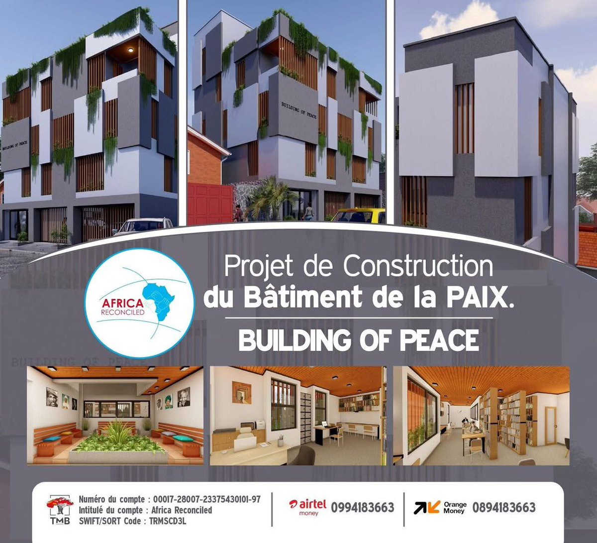 PascalMugaruka's tweet photo. Le désir ardent d’un leader est d’atteindre le sens de sa destinée. Chez Africa Reconciled, cette destinée prend forme à travers des actions concrètes pour la paix et l’unité.
Notre bus n’est pas seulement un moyen de transport pour le staff : il devient un instrument vivant de campagnes de paix, d’unité et de vivre-ensemble, portant notre message sur les routes de la RDC. 
En parallèle, nous bâtissons le Bâtiment de la Paix, un espace sûr et inspirant où les jeunes et les femmes pourront contribuer activement à la paix et à la sécurité.
Parce que réaliser sa destinée, c’est transformer les rêves en actions, et les actions en héritage pour les générations futures.