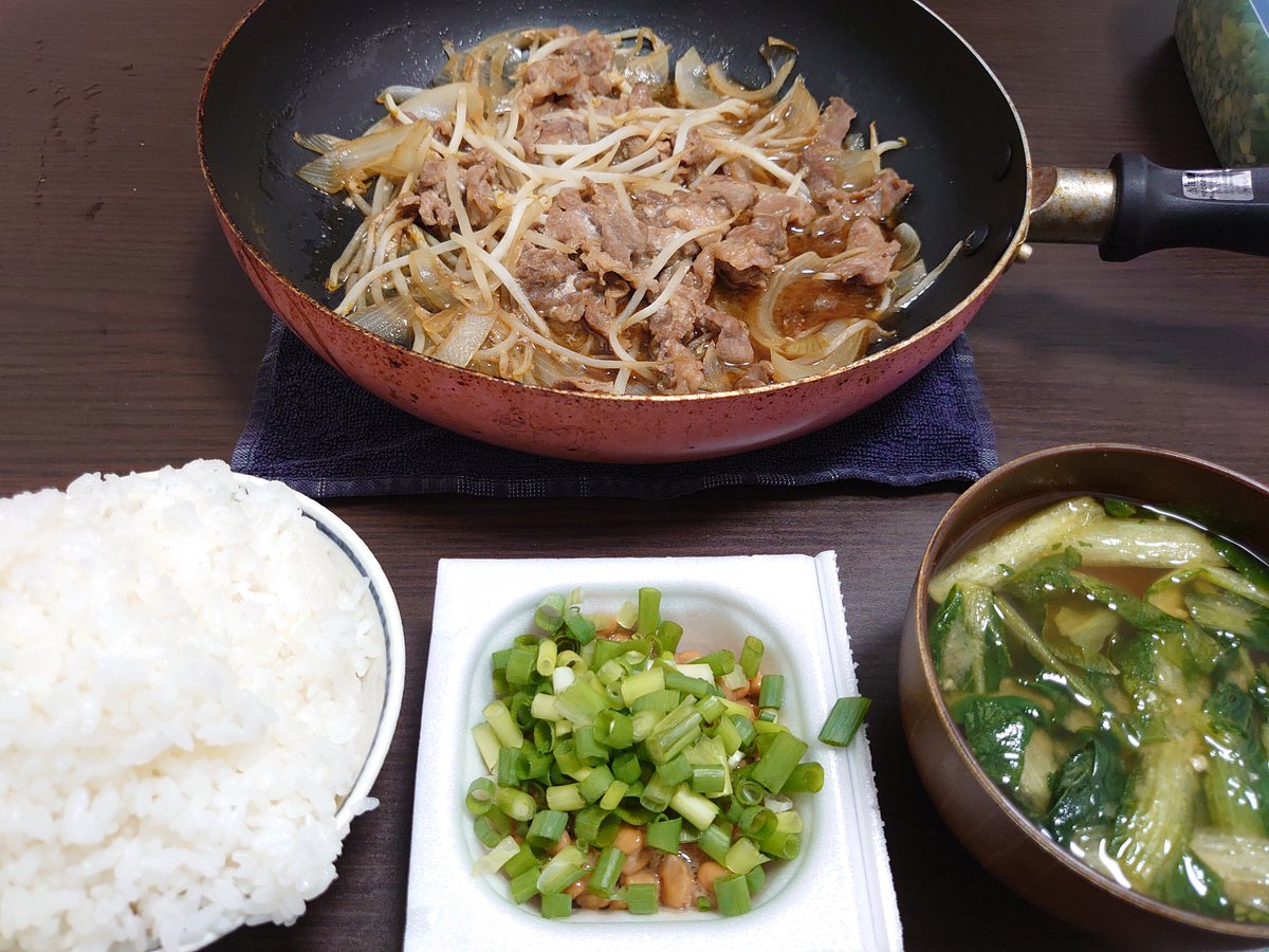 今日の食堂もーちゃん。
#元気な飯テロ #今日のお元気さん 
#自炊男子