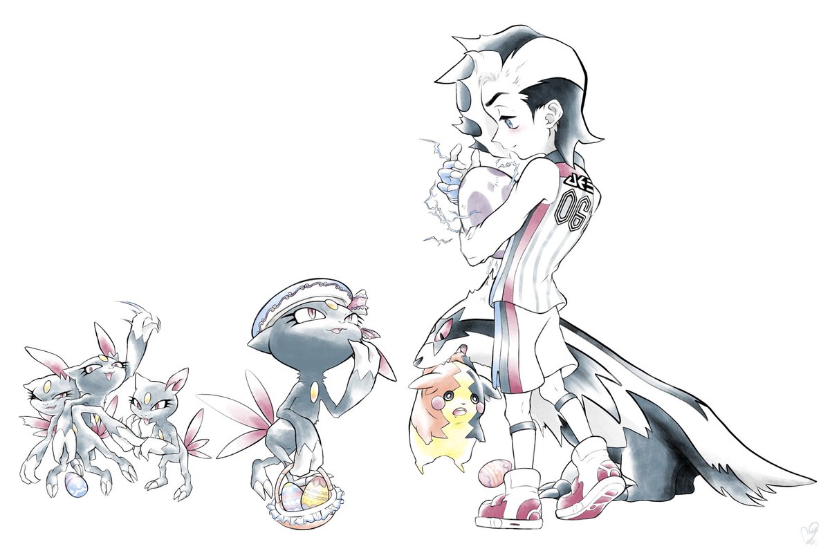 MTT9000's tweet photo. 奪うか、育てるか
Take—
　or raise.

The choice was always yours.
Happy #Easter, Trainers. https://t.co/jGg1Se4Lks
