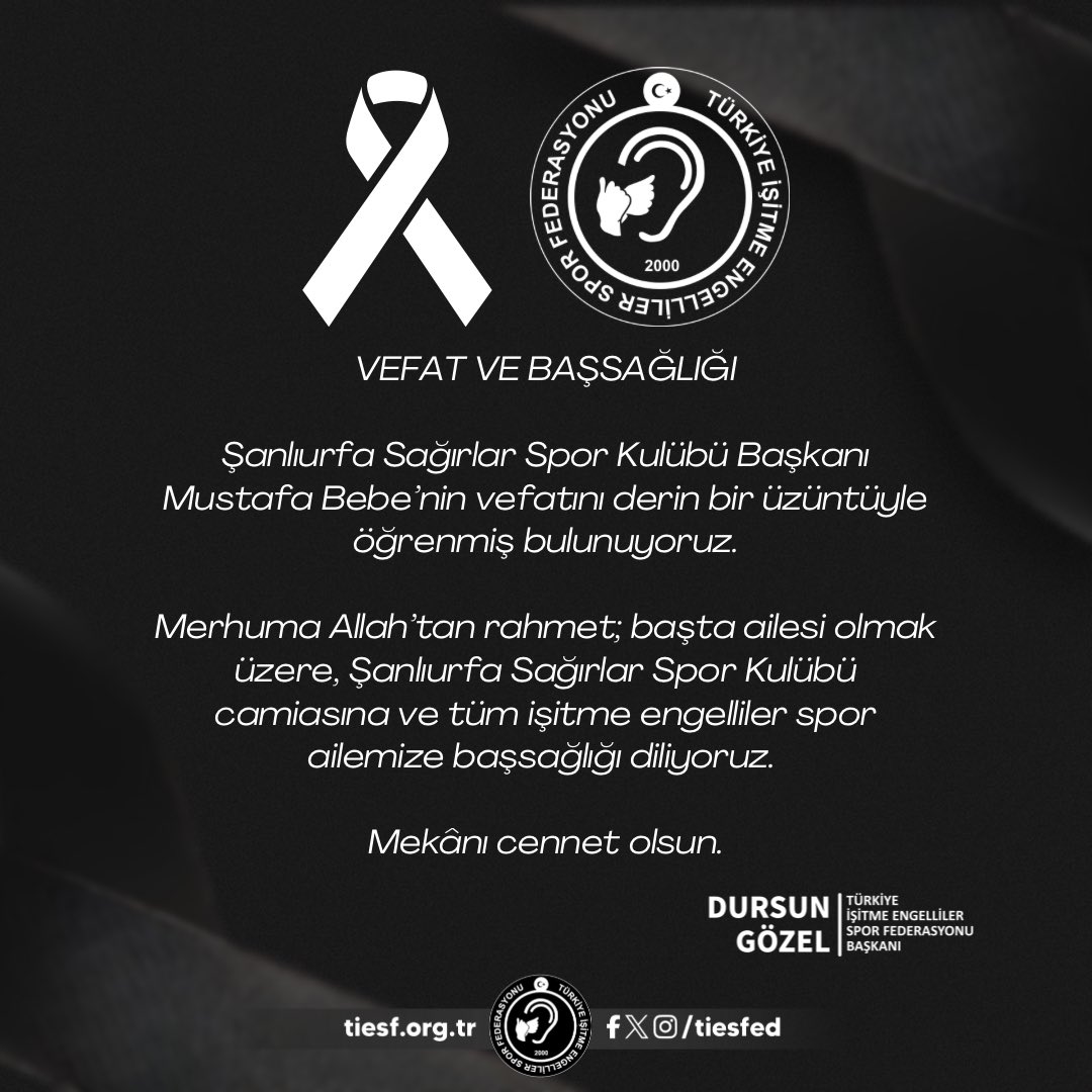 Türkiye İşitme Engelliler Spor Federasyonu tweet media