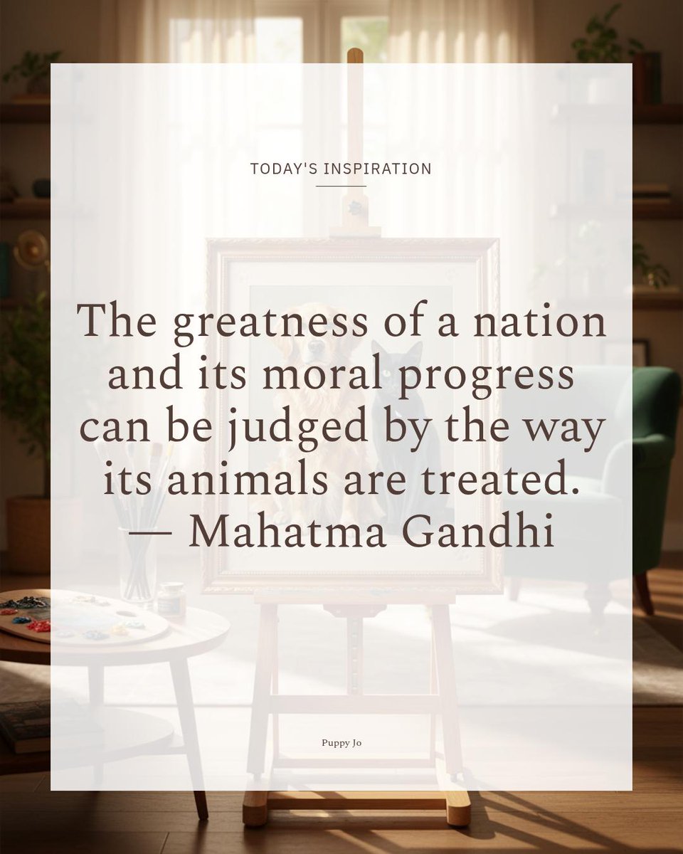 PuppyJoStore's tweet photo. The greatness of a nation and its moral progress can be judged by the way its animals are treated." — Mahatma Gandhi. Honor that respect with custom pet portraits celebrating your pet’s dignity and personality. 🐾🖼️ https://t.co/5tZHRJJ1EY https://t.co/r3LZ0TepcB