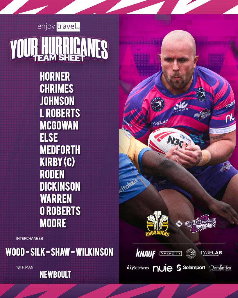 HurricanesRLFC's tweet image. 📝 Head Coach Mark Dunning has named an unchanged @enjoytravel_ 18-man squad to face @NWCrusadersRL this afternoon! 

#ASTORMISCOMING