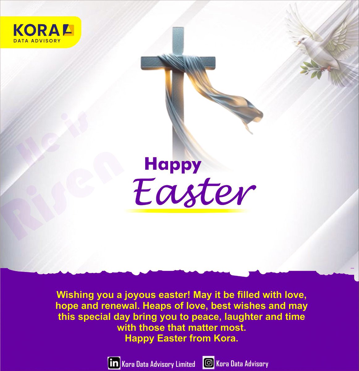 Koradataadvisor's tweet photo. Happy Easter 🌿

A season of renewal, hope, and fresh starts.Wishing you growth, clarity, and new opportunities ahead.

#HappyEaster #NewBeginnings https://t.co/el3KiLhKoK