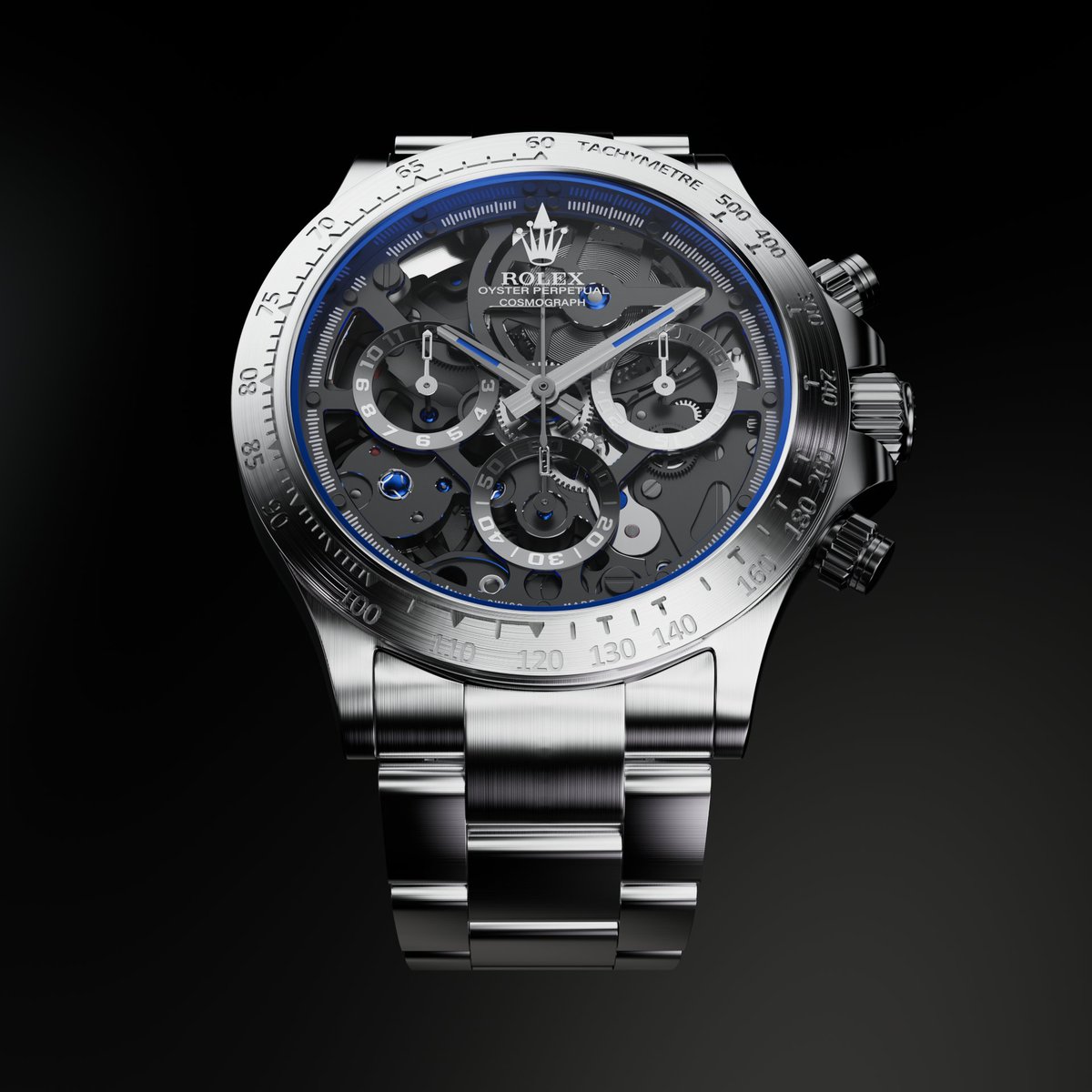 kc_themotion's tweet photo. This week I made a 3D render of the Rolex watch ⌚

I love how you can see all the details inside the movement. The metalic parts really make it stand out.

#3dart #cgi #cinema4d #octanerender #rolex #rolexdaytona #skeletondial #productrender #3dartist #watchdesign #luxurywatch https://t.co/aak8sKj66v