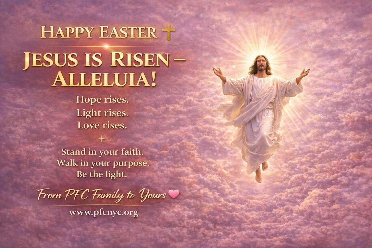 paddlecures's tweet image. He is Risen ✨

Don’t scroll past purpose. 💗
We’re almost there—help us finish strong. 🐣💨

👉 pfcnyc.org/donate

#Easter #BeTheLight #GiveNow #PinkPower #PFCNYC